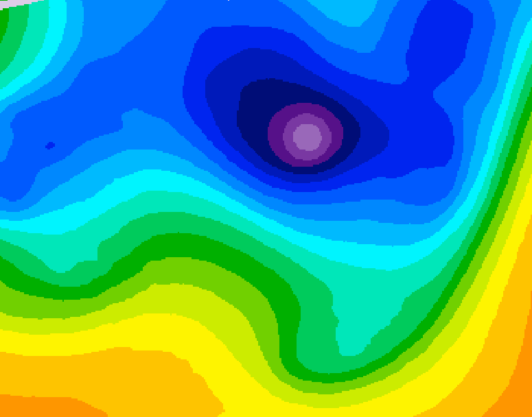 GDPS 500 millibar geopotential height 204 hour forecast chart for Canada based on 2026/03/30 1200Z data