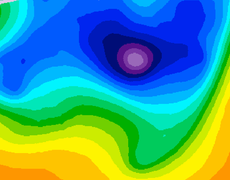 GDPS 500 millibar geopotential height 210 hour forecast chart for Canada based on 2026/03/30 1200Z data