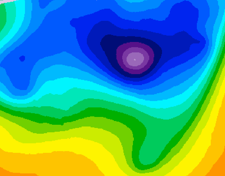 GDPS 500 millibar geopotential height 216 hour forecast chart for Canada based on 2026/03/30 1200Z data