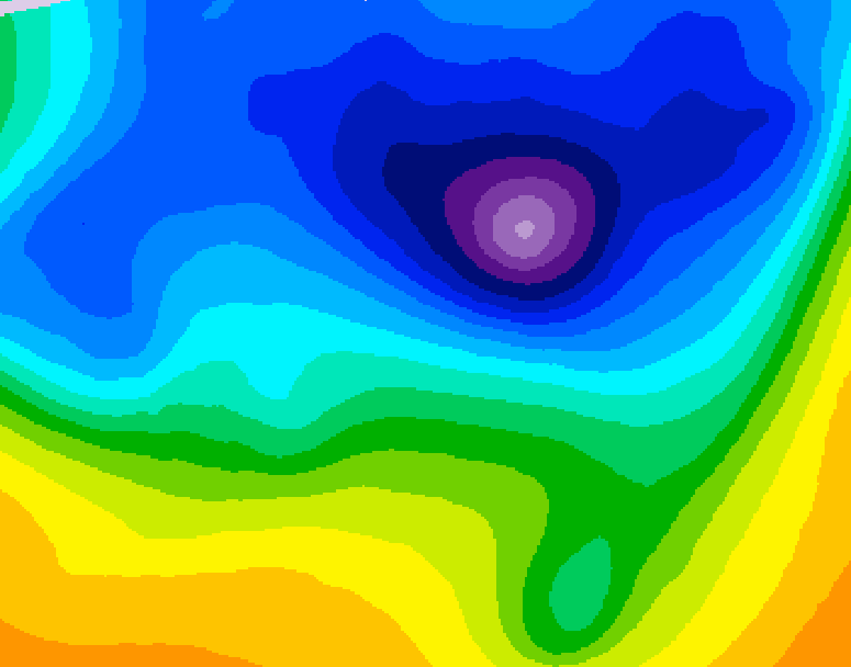 GDPS 500 millibar geopotential height 222 hour forecast chart for Canada based on 2026/03/30 1200Z data