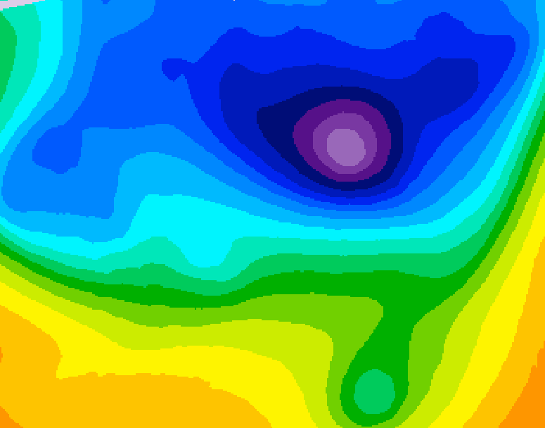 GDPS 500 millibar geopotential height 228 hour forecast chart for Canada based on 2026/03/30 1200Z data