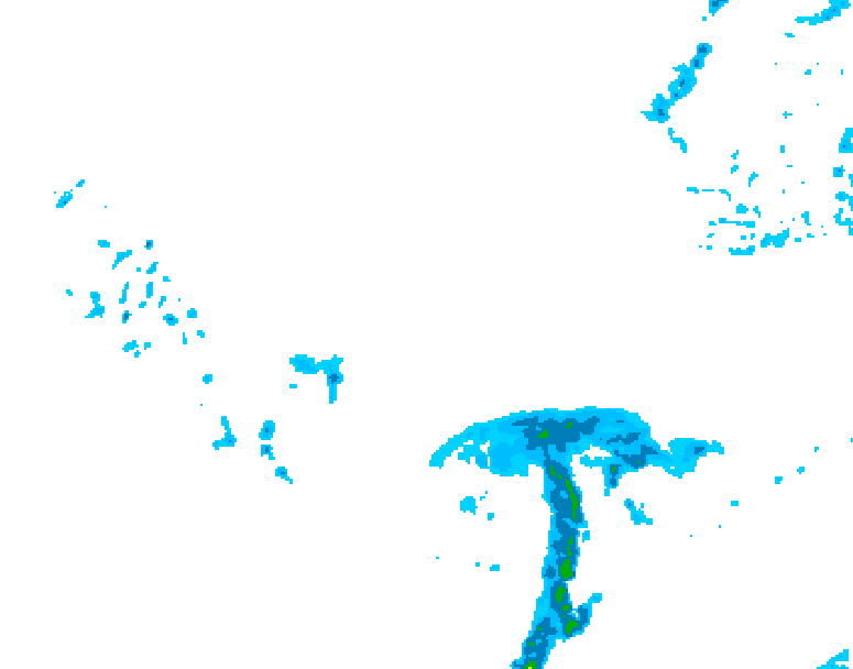 GDPS precipitation 150 hour forecast chart for Canada based on 2026/03/30 0000Z data