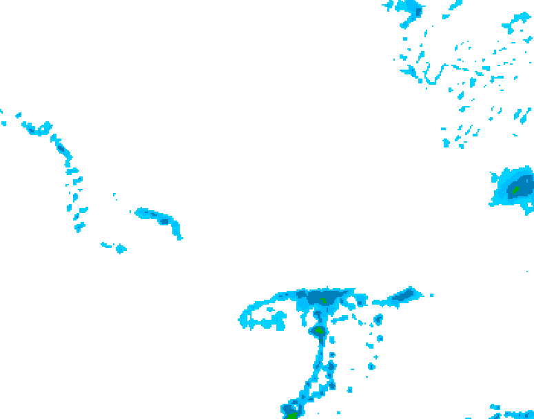 GDPS precipitation 126 hour forecast chart for Canada based on 2026/03/30 1200Z data