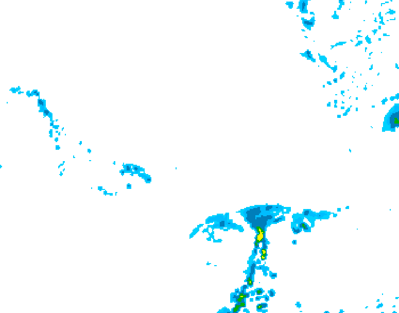 GDPS precipitation 132 hour forecast chart for Canada based on 2026/03/30 1200Z data
