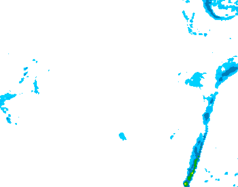 GDPS precipitation 174 hour forecast chart for Canada based on 2026/03/30 1200Z data