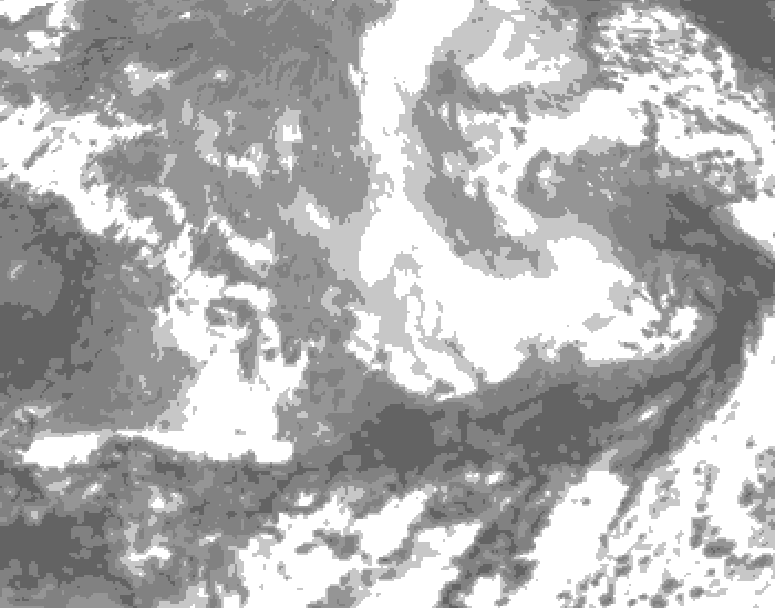 GDPS total cloud 036 hour forecast chart for Canada based on 2026/03/30 0000Z data