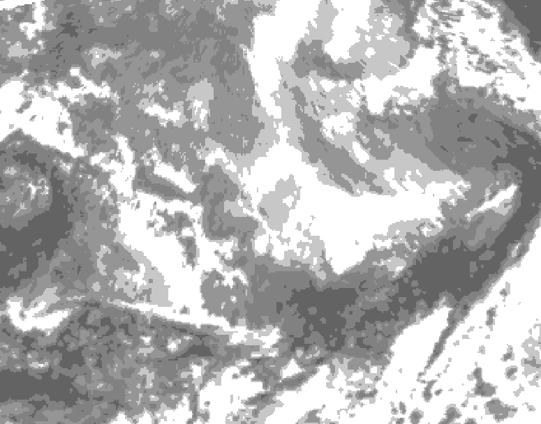 GDPS total cloud 042 hour forecast chart for Canada based on 2026/03/30 0000Z data