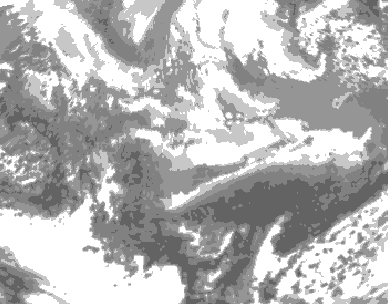 GDPS total cloud 108 hour forecast chart for Canada based on 2026/03/30 0000Z data