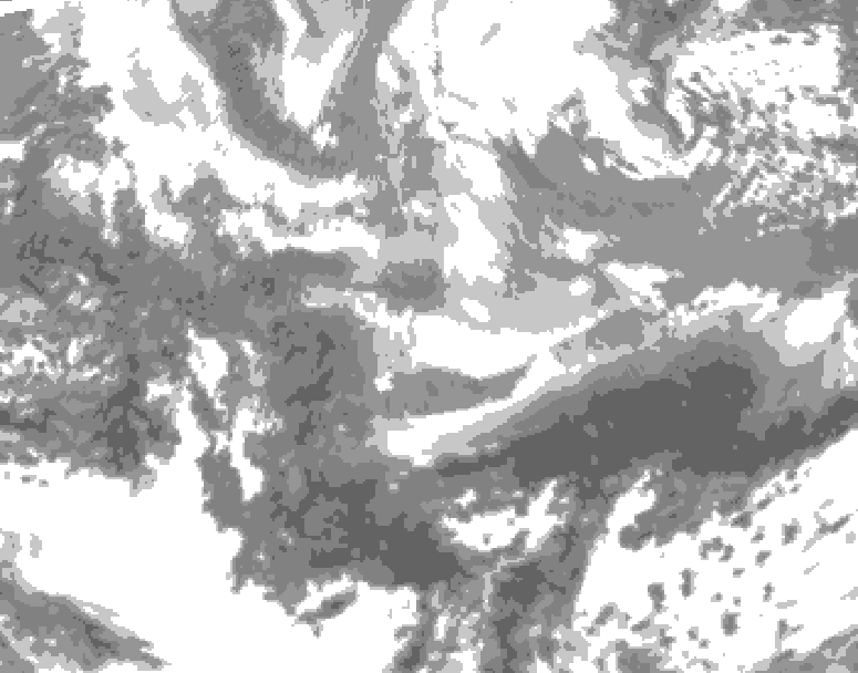 GDPS total cloud 114 hour forecast chart for Canada based on 2026/03/30 0000Z data