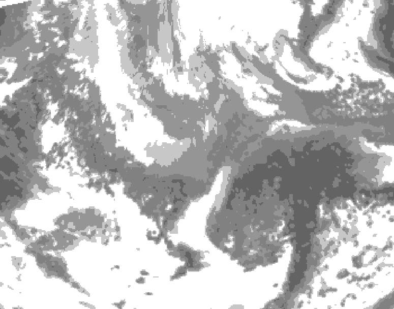 GDPS total cloud 168 hour forecast chart for Canada based on 2026/03/30 0000Z data