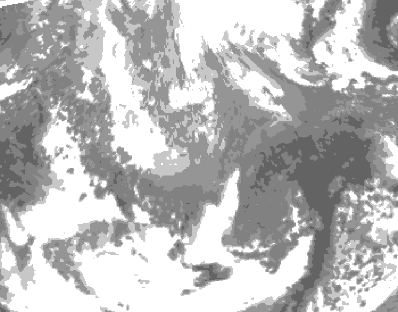 GDPS total cloud 174 hour forecast chart for Canada based on 2026/03/30 0000Z data