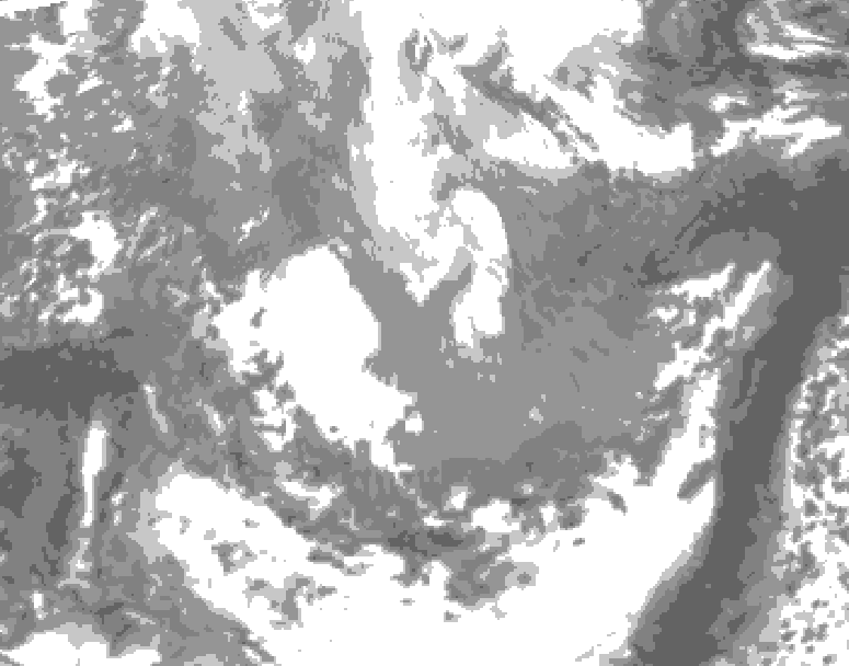 GDPS total cloud 198 hour forecast chart for Canada based on 2026/03/30 0000Z data