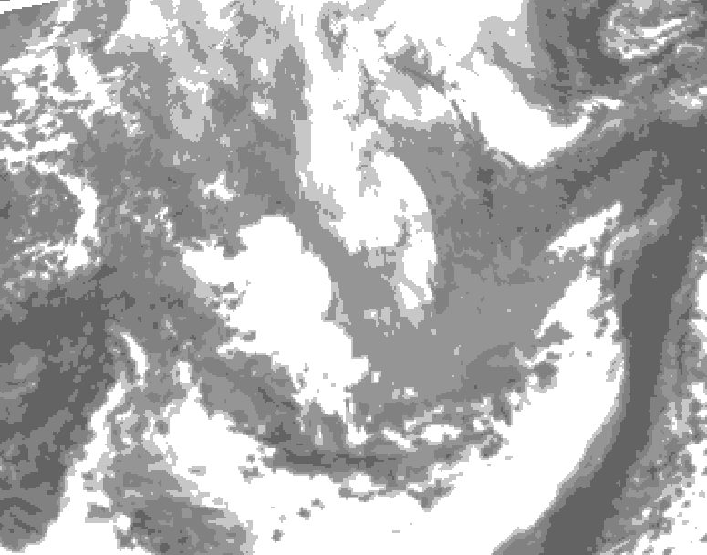 GDPS total cloud 204 hour forecast chart for Canada based on 2026/03/30 0000Z data