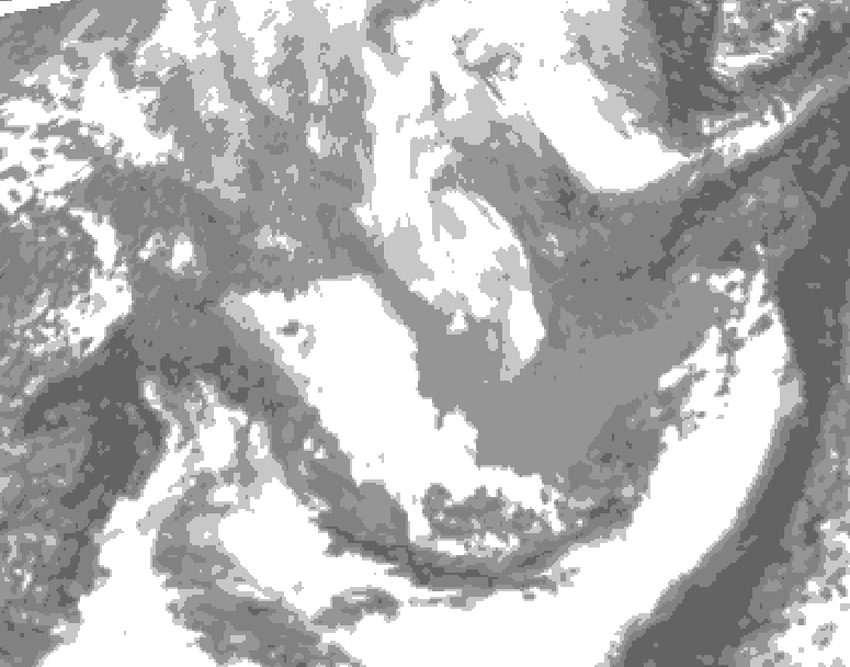 GDPS total cloud 210 hour forecast chart for Canada based on 2026/03/30 0000Z data