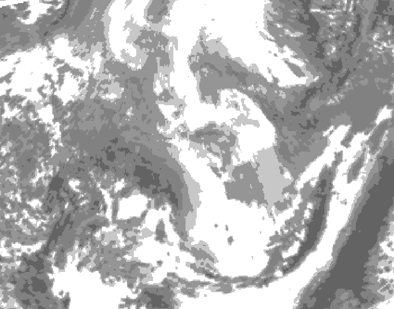 GDPS total cloud 228 hour forecast chart for Canada based on 2026/03/30 0000Z data