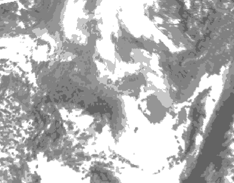 GDPS total cloud 234 hour forecast chart for Canada based on 2026/03/30 0000Z data