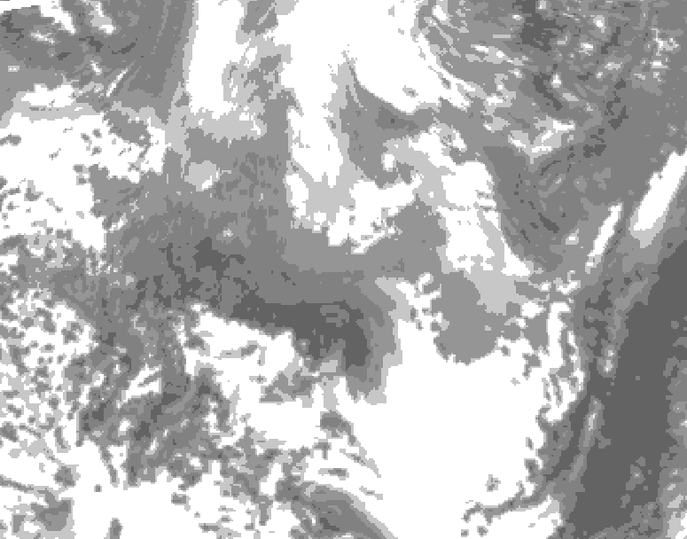GDPS total cloud 240 hour forecast chart for Canada based on 2026/03/30 0000Z data