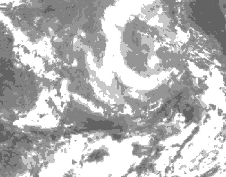 GDPS total cloud 006 hour forecast chart for Canada based on 2026/03/30 1200Z data