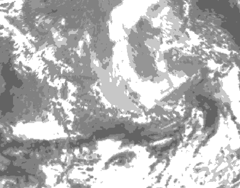 GDPS total cloud 012 hour forecast chart for Canada based on 2026/03/30 1200Z data