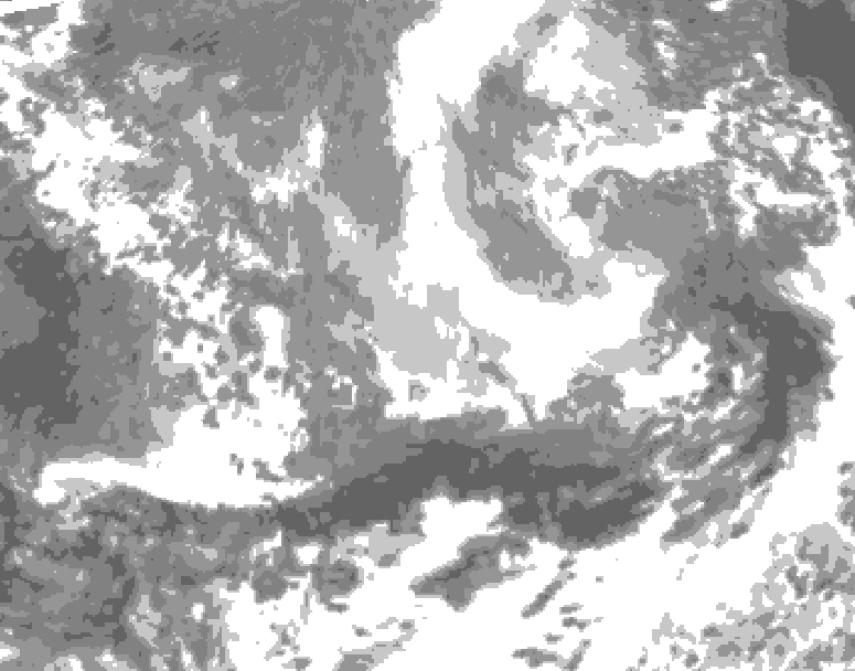 GDPS total cloud 018 hour forecast chart for Canada based on 2026/03/30 1200Z data