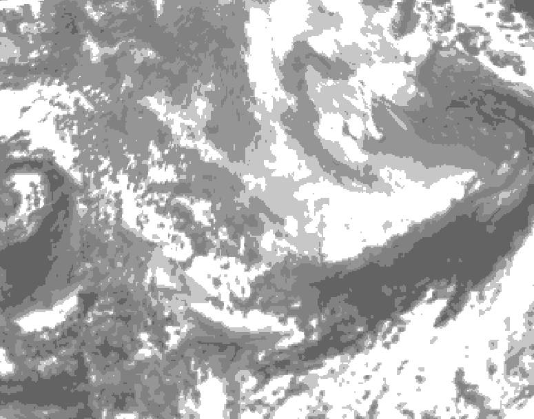 GDPS total cloud 036 hour forecast chart for Canada based on 2026/03/30 1200Z data