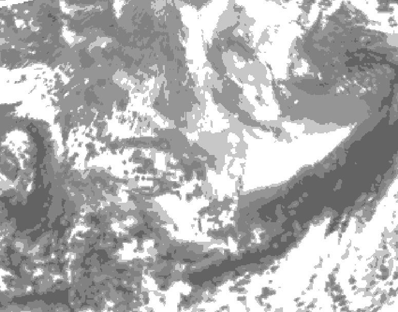 GDPS total cloud 042 hour forecast chart for Canada based on 2026/03/30 1200Z data