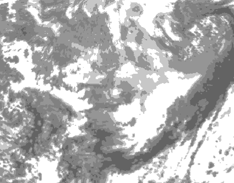GDPS total cloud 054 hour forecast chart for Canada based on 2026/03/30 1200Z data
