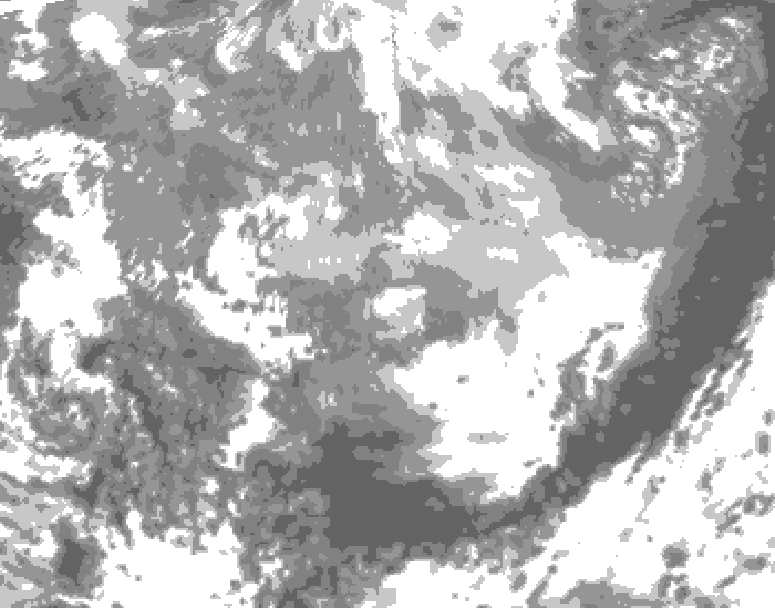 GDPS total cloud 060 hour forecast chart for Canada based on 2026/03/30 1200Z data