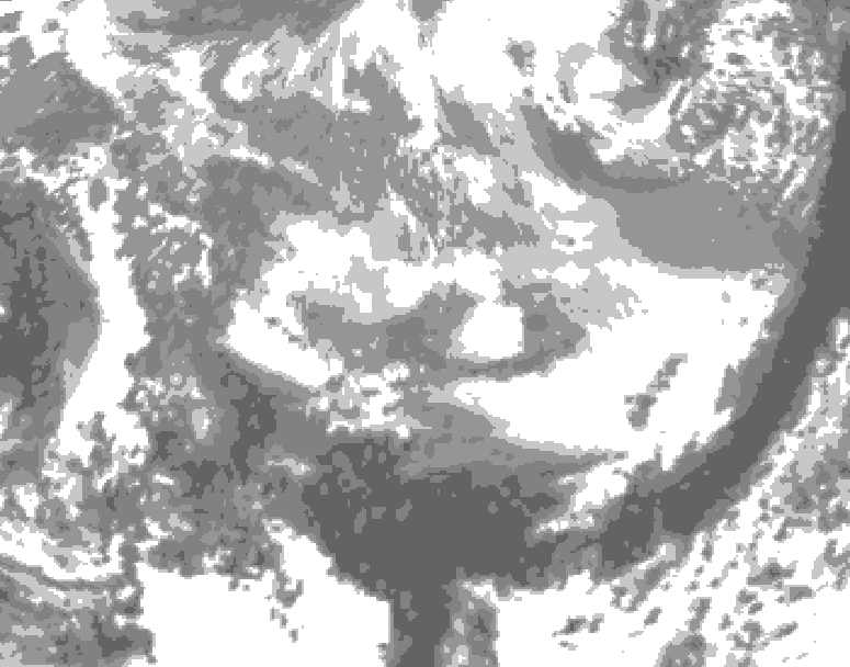 GDPS total cloud 072 hour forecast chart for Canada based on 2026/03/30 1200Z data
