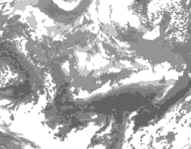 GDPS total cloud 090 hour forecast chart for Canada based on 2026/03/30 1200Z data