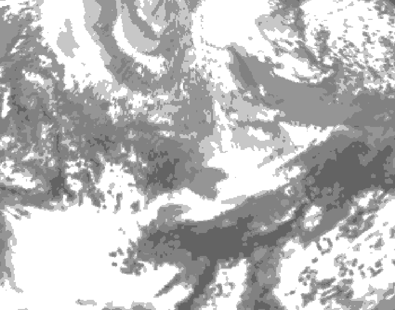 GDPS total cloud 114 hour forecast chart for Canada based on 2026/03/30 1200Z data