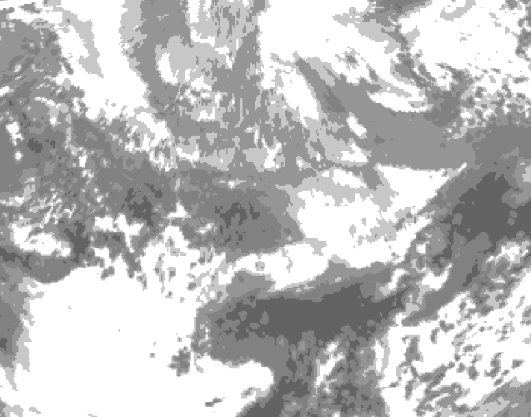 GDPS total cloud 120 hour forecast chart for Canada based on 2026/03/30 1200Z data
