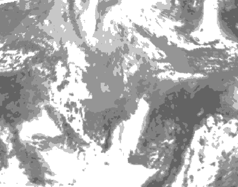 GDPS total cloud 156 hour forecast chart for Canada based on 2026/03/30 1200Z data