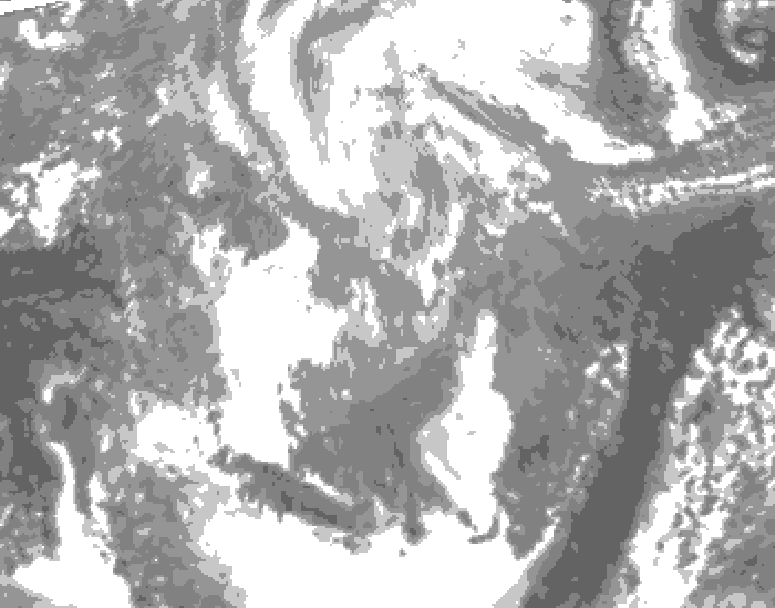 GDPS total cloud 168 hour forecast chart for Canada based on 2026/03/30 1200Z data