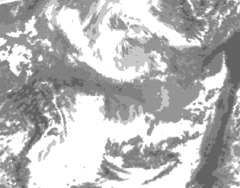 GDPS total cloud 198 hour forecast chart for Canada based on 2026/03/30 1200Z data