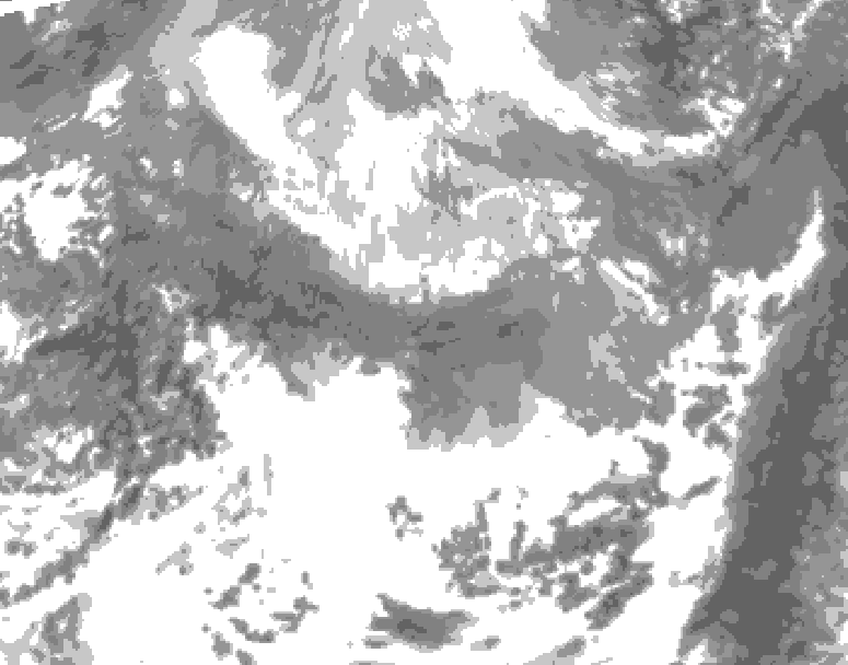 GDPS total cloud 204 hour forecast chart for Canada based on 2026/03/30 1200Z data