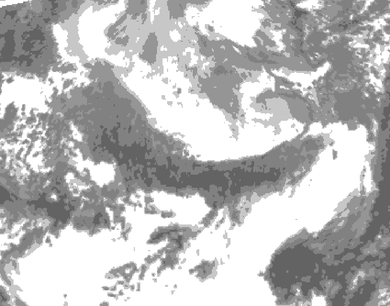 GDPS total cloud 240 hour forecast chart for Canada based on 2026/03/30 1200Z data