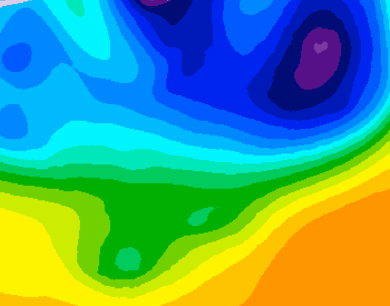 GDPS 500 millibar geopotential height 084 hour forecast chart for Canada based on 2026/03/31 0000Z data
