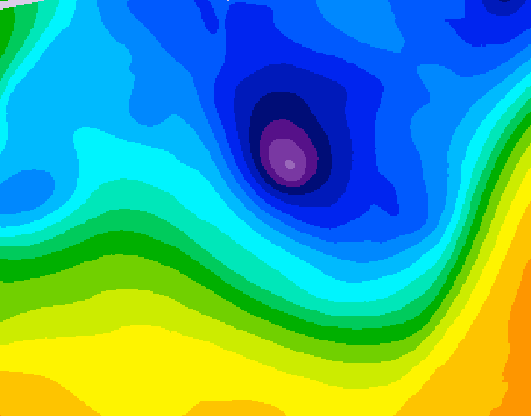 GDPS 500 millibar geopotential height 168 hour forecast chart for Canada based on 2026/03/31 0000Z data