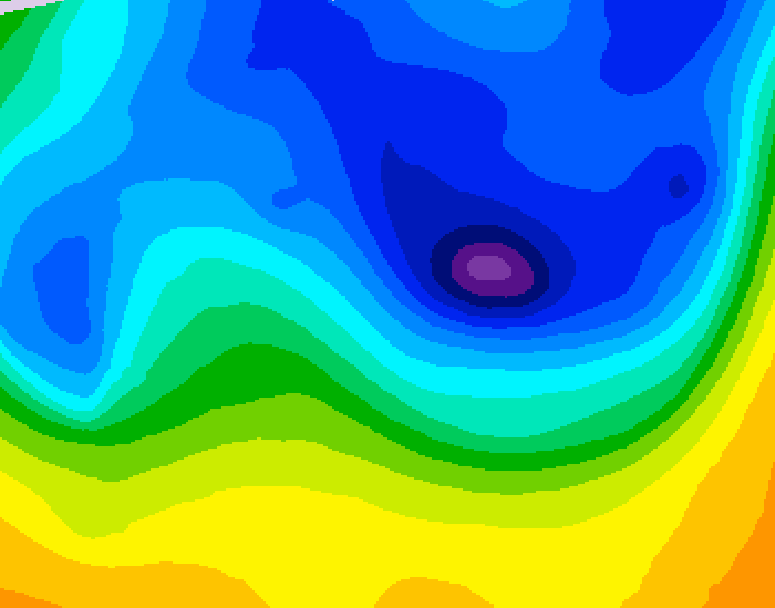 GDPS 500 millibar geopotential height 192 hour forecast chart for Canada based on 2026/03/31 0000Z data