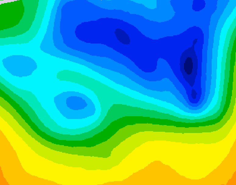 GDPS 500 millibar geopotential height 234 hour forecast chart for Canada based on 2026/03/31 0000Z data