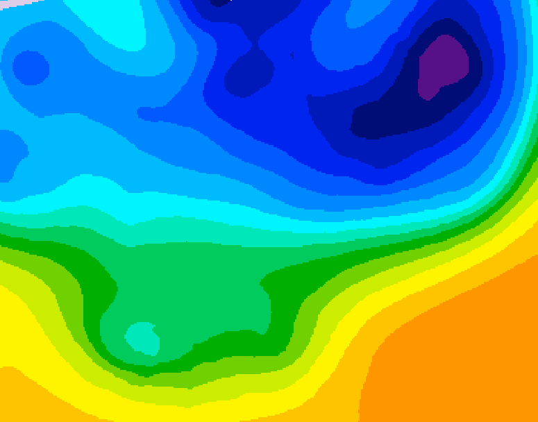 GDPS 500 millibar geopotential height 060 hour forecast chart for Canada based on 2026/03/31 1200Z data
