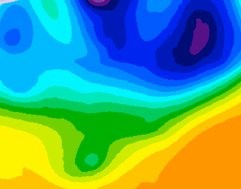 GDPS 500 millibar geopotential height 078 hour forecast chart for Canada based on 2026/03/31 1200Z data