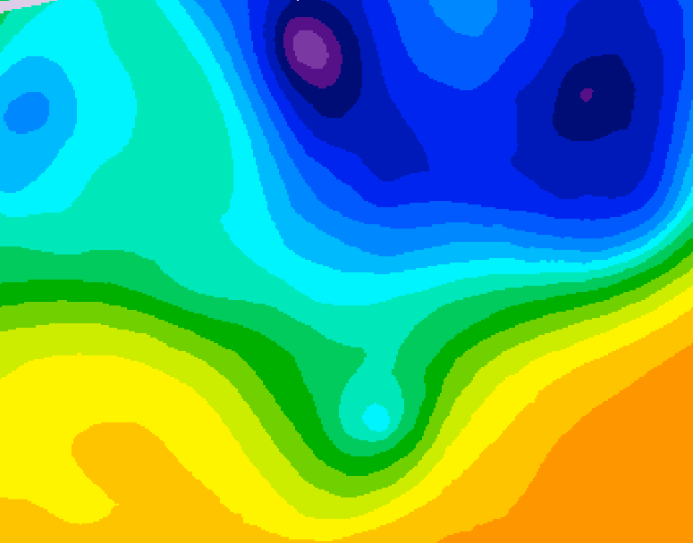 GDPS 500 millibar geopotential height 108 hour forecast chart for Canada based on 2026/03/31 1200Z data