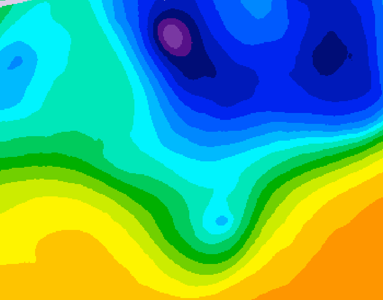 GDPS 500 millibar geopotential height 114 hour forecast chart for Canada based on 2026/03/31 1200Z data