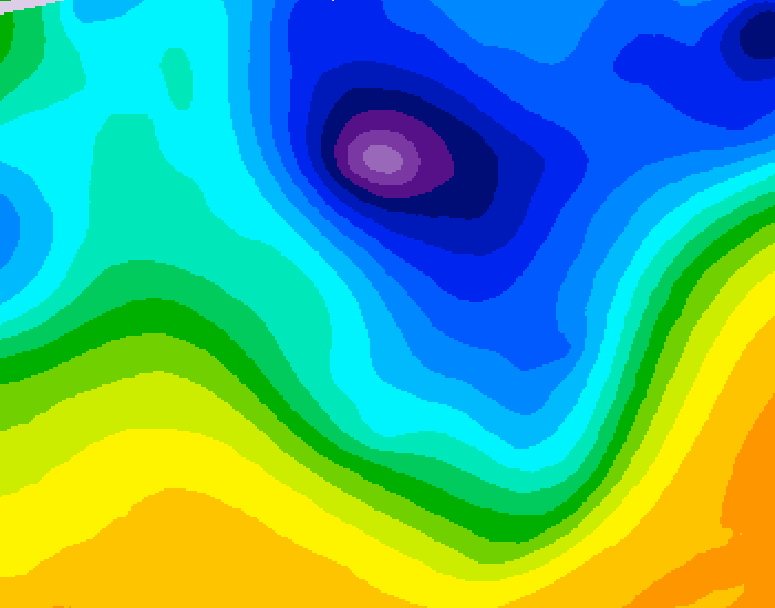 GDPS 500 millibar geopotential height 138 hour forecast chart for Canada based on 2026/03/31 1200Z data