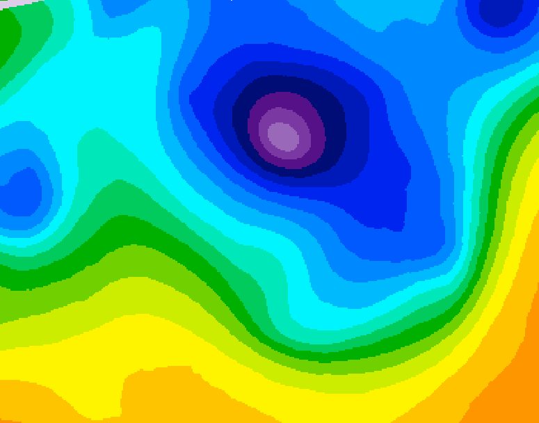 GDPS 500 millibar geopotential height 156 hour forecast chart for Canada based on 2026/03/31 1200Z data