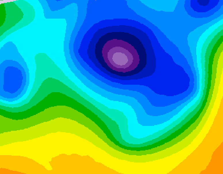 GDPS 500 millibar geopotential height 162 hour forecast chart for Canada based on 2026/03/31 1200Z data