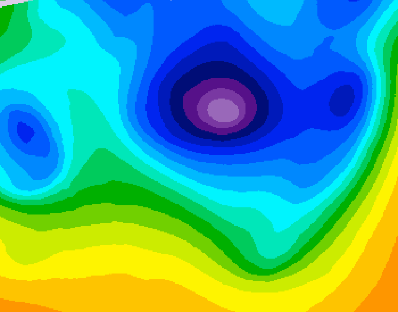 GDPS 500 millibar geopotential height 174 hour forecast chart for Canada based on 2026/03/31 1200Z data