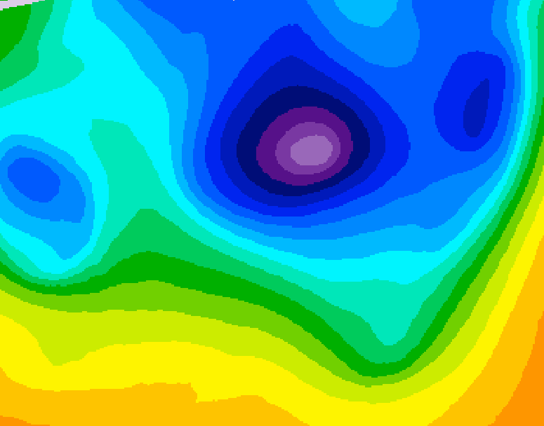 GDPS 500 millibar geopotential height 180 hour forecast chart for Canada based on 2026/03/31 1200Z data